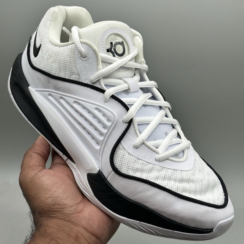 Nike Kevin Durant 16 TB Men Size 8.5 Promo White Black Basketball Shoes Sneakers